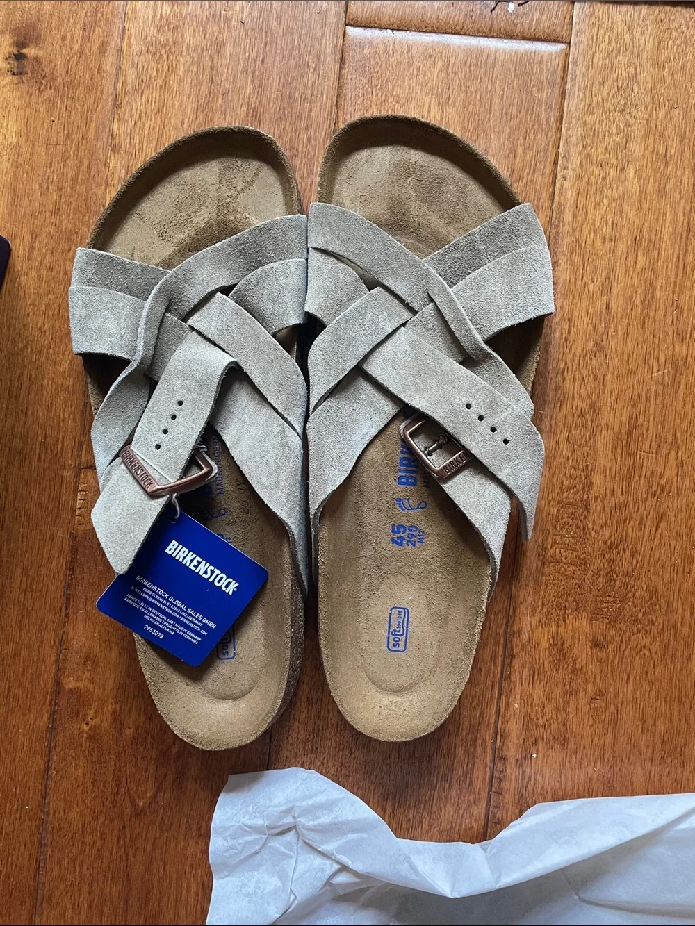 Birkenstock Box with Taupe Lugano Suede Label